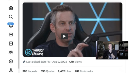 FREE VIDEO: Sam Harris Really Needs To Go For A Walk