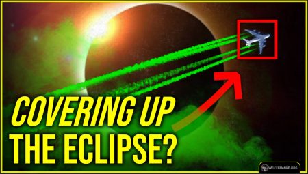 HOLD UP! During The ECLIPSE They’re SPRAYING Something In The Sky??